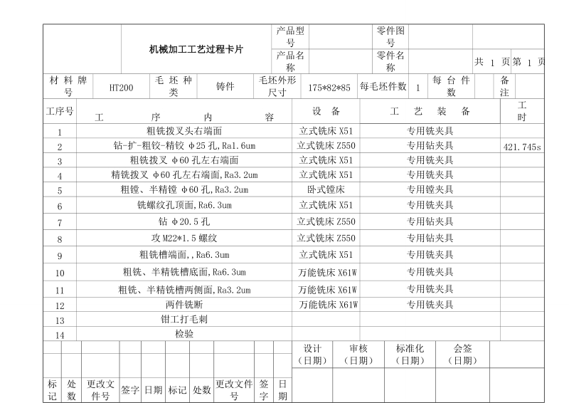 拨叉（CA6140车床）工艺规程及钻25孔夹具设计