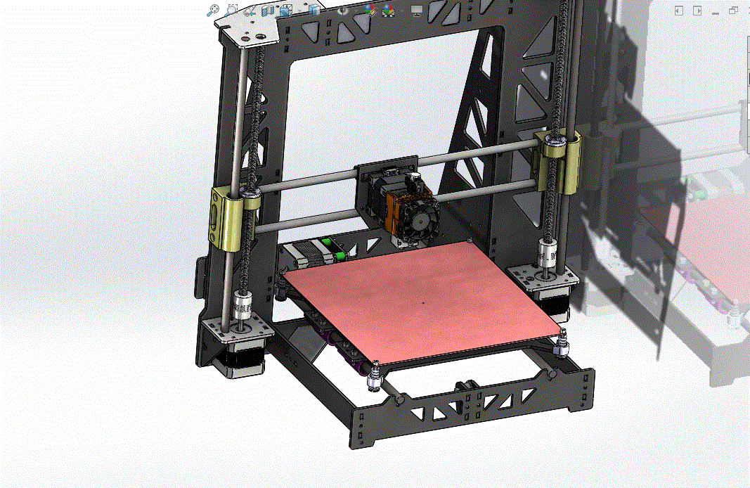 3D打印机三维图模型