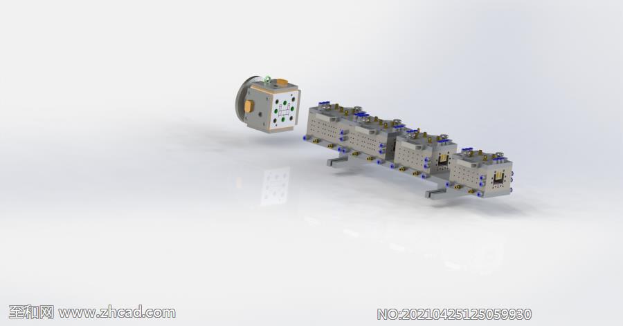 挤出模具三维模型