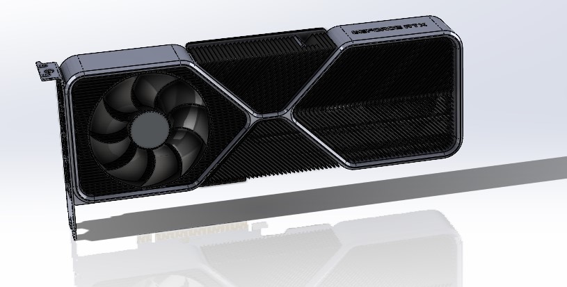 RTX3080显卡模型绘制